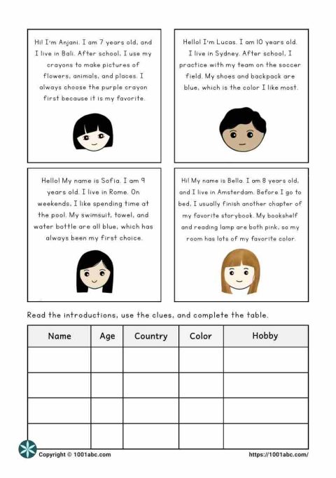 Reading comprehension introduction context clue esl worksheet for kids